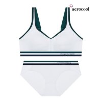 CODES COMBINE INNERWEAR 하이서포트 스포츠 브라 팬티 세트화이트 CCWBR327WHBP327WH