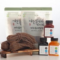 제철진미 메밀밭에가시리 100 제주 진메밀면 350g 2 3인분 소바장국 동치미육수 비빔양념장