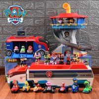 퍼피구조대장난감 Paw Patrol-소년 단위 구조 만화 완구 버스 캡틴 라이더 키즈