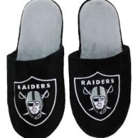 FOCO Las Vegas Raiders 남성용 슬립온 슬리퍼