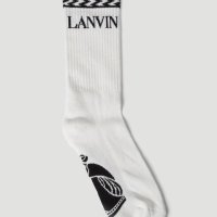 랑방 Logo Intarsia Socks