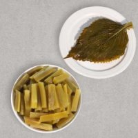 총2팩 궁채절임1kg 깻잎절임1kg 대용량