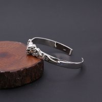 MINISHELL 순은 S925 은 뱅글 BANGLE 팔찌 선물 해골 구름