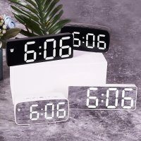 Smart LED Clock Bedside Digital Alarm Clocks Desktop Table Electronic Desk Watch Snooze desk clock W