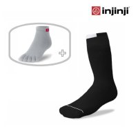 INJINJI 인진지 쿨맥스 양말 트레일러 퍼포먼스 발가락 양말 등산 양말 스포츠 양말 M