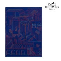 HERMES 에르메스 레 카발리에 캐시미어 자수 담요 블랭킷 Les Cavaliers