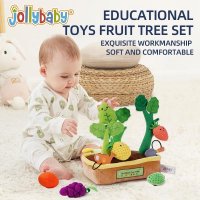 jollybaby play every family toy baby puzzle early education Montessori radish pulling game children