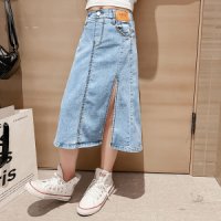 여아 여름 데님 스커트 트임 girls skirt A31