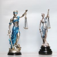 정의 여신 동상 소형 홈 데코 선물 법 사무소