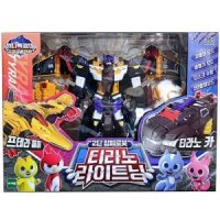 Mini Force Super Dino Power TYRANNO 라이트닝 트랜스포머 자동차 PTERA 에어 로봇