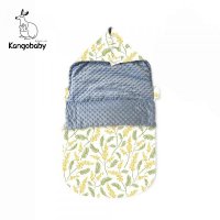 면침낭 Kangobaby My Soft Life 가을 겨울 두꺼운 코튼 안감 아기 점프 방지 침낭 신생아 포대기 유아 이불