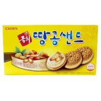 크라운 국희땅콩샌드 155g x24