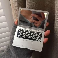 애플 맥북 손거울 미니 노트북 접이식손거울 휴대용