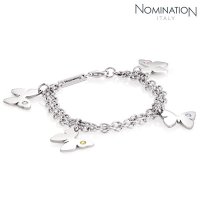 노미네이션 팔찌 BUTTERFLY 버터플라이 bracelet CZ 나비팬던트 021316 016