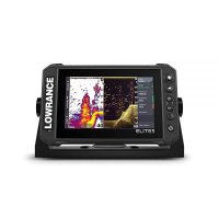 로렌스 Lowrance Elite FS 7 어군 탐지기 액티브 이미징 3-in-1 변환기 사전 로드된 C-MAP Contour 차트