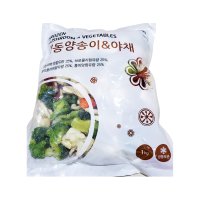 식단조절용 양송이야채믹스 1kg 구이용 모둠 중식덮밥