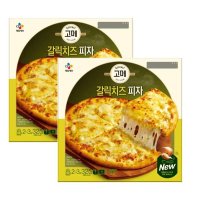 CJ 고메 갈릭치즈 피자 할머니 할아버지 아기 간식 자취 325g 2개 1세트