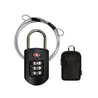 PACSAFE TSA 콤비 와이어 자물쇠 Prosafe 1000 combination lock with steel cable