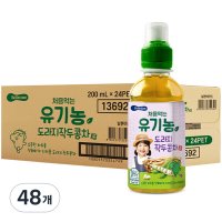 베베쿡 처음먹는 유기농 도라지 작두콩차  혼합맛(도라지/작두콩)  200ml  48개