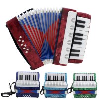 Accordion 17 Key Professional Mini Accordion Educational Musical Instrument Cadence Band for Both Ki