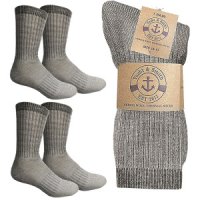 Yacht Smith 4 Pairs Merino Wool Socks for Men Wome