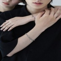 box chain couple bracelet B025