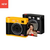 [신제품] 코닥 미니샷 4 ERA 폴라로이드 카메라+카트리지 8매  블랙  단품