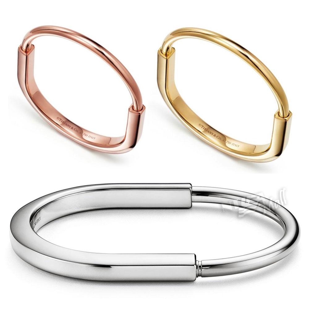 티파니 영수증동봉 앤코 락 뱅글 팔찌 TIFFANY LOCK BANGLE