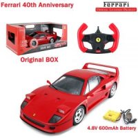 RASTAR Ferrari F40 RC 자동차 1 14 스케일 원격 제어 모델 시뮬레이션 엔진 사운드 장난감 성인용 선물