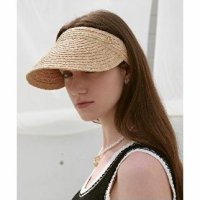 국내정품상품 ROLAROLA LOGO RAFFIA SUN VISOR