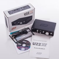 오인페 사운드카드 오디오인터페이스 ESI U22XT 블랙 전문 녹음 오디오 인터페이스 USB 사운드 카드 마이크 프리앰프 지원 WDM ASIO 2.0 코어  [01] U22TX A