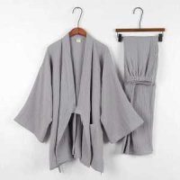일본 유카타 잠옷 가운 순면 남성 파자마