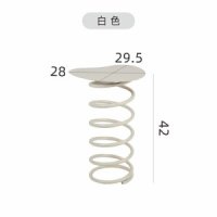 스프링 테이블 사이드 귀여운 컬러 카페 소파 거실 카페 테이블-하얀색