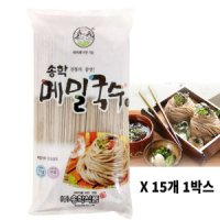 송학식품 건면 메밀국수 1kg 15개 1박스