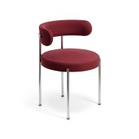 북유럽 카페 화장대의자 스툴 리본체어 양털 디자인 의자