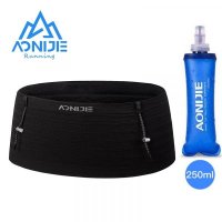 AONIJIE Woven Elastic Sports Waist Pack Men Women Trail Running Belt Hydration Waist Bag Phone W8116