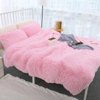 Soft Fluffy Shaggy Warm Bed Sofa Bedspread Bedding Sheet Throw Blanket Travel Patchwork Bed