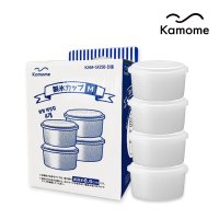 카모메 눈꽃빙수기 전용 원형제빙컵 KAM-C25M  W 9.5cm x D 9.5cm x H 5cm  4개입