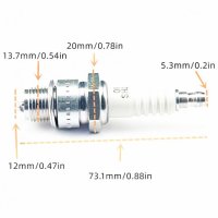 보트 추진기 선외기 HIDEA E엔진 점화 플러그 야마하 스즈키용 NGK B7HS10 선외 모터 2 스트로크 15HP40HP