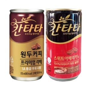 아이스커피 음료캔 칸타타 175mlx30캔 프리미엄라떼스위트아메리카노