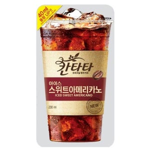 아이스커피 음료캔 칸타타 아이스 스위트 아메리카노 230mlx10팩x5박스