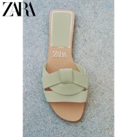 ZARA 자라샌들 스트랩 플랫 소가죽샌들 여름슬리퍼