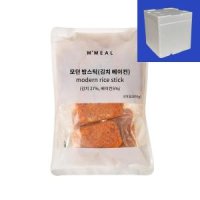 모던밀 모던 밥스틱 김치베이컨 냉동 100g 16개 아이스박스