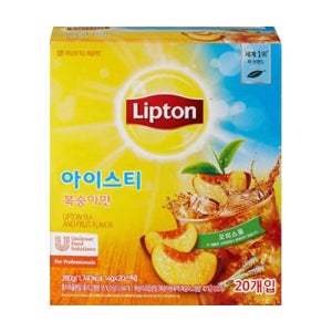 립톤 아이스티 복숭아맛 20스틱 1곽