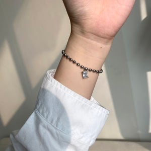 소아암 백혈병 아동 후원 팔찌 스퀘어 큐빅 팔찌, 이즈맹