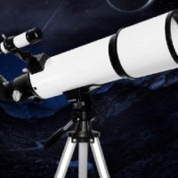 고성능 천체망원경 천체관측용 망원경 가정용-화이트 휴대폰 사진 관측