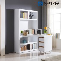 동서가구 뉴 올리브 1800 H형 컴퓨터 책상 50T 3단 서랍장 세트 DF644499