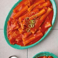 지흔이네 밀떡 국물 로제 떡볶이 빨강떡볶이 2인분