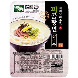 백제 일월풍면 파곰탕면 쌀국수 100g x 10개 코스트코