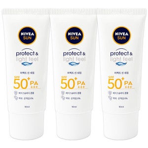니베아 (신상) 니베아 선 프로텍트앤라이트필 퍼펙트 선세럼 선크림 90ml 3개